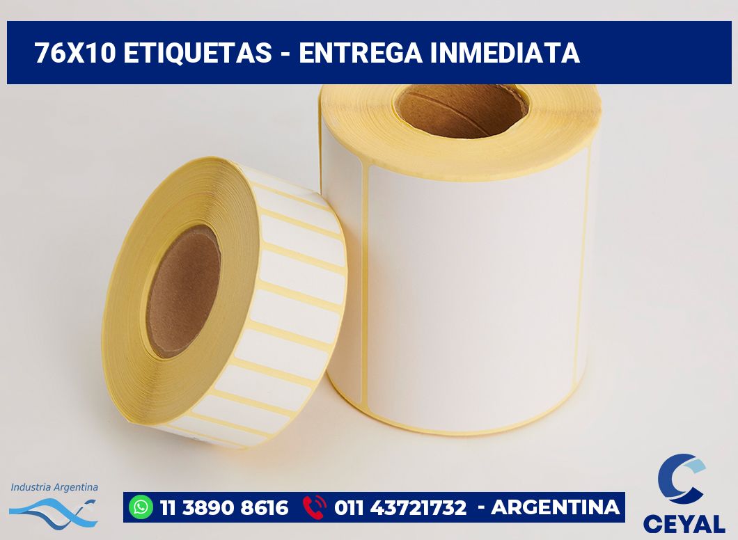 76x10 Etiquetas