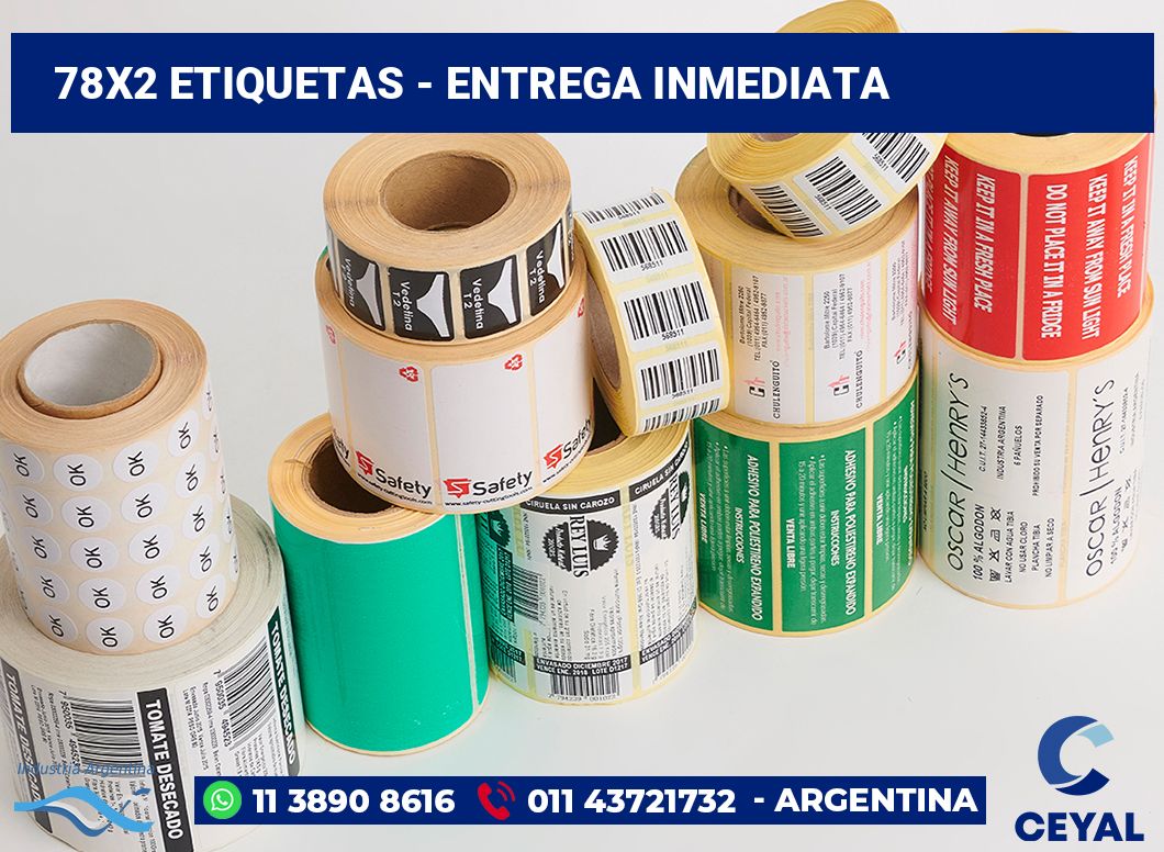78x2 Etiquetas