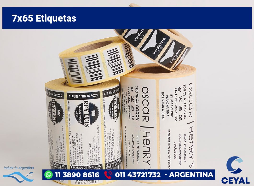 7x65 Etiquetas