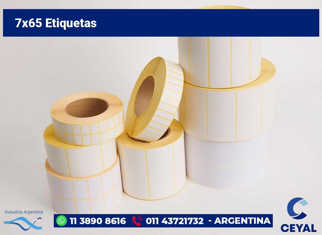 7×65 Etiquetas