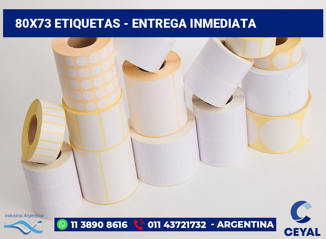 80x73 Etiquetas