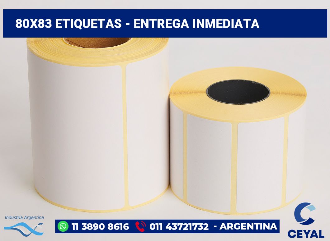 80×83 Etiquetas