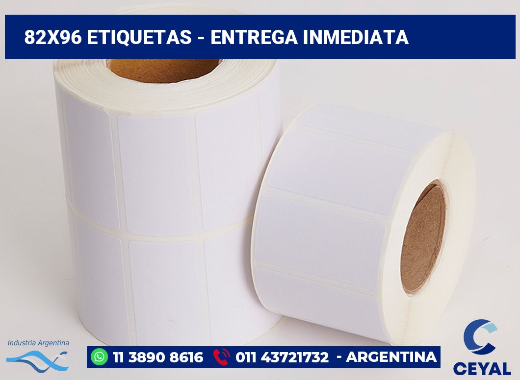 82x96 Etiquetas