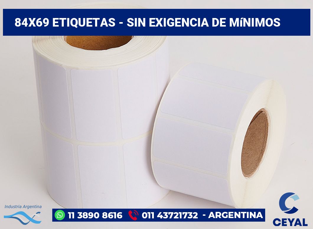 84×69 Etiquetas
