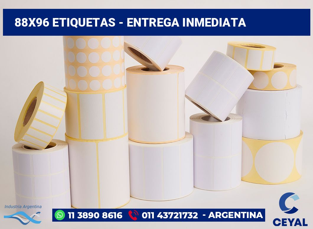 88x96 Etiquetas