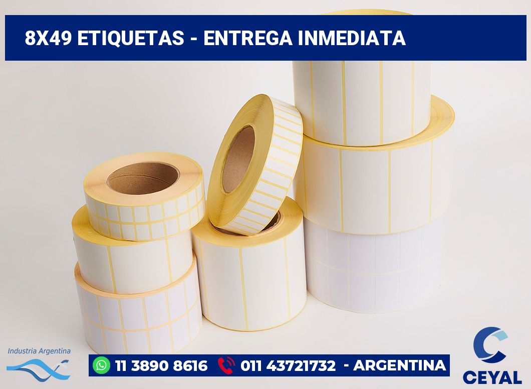 8×49 Etiquetas