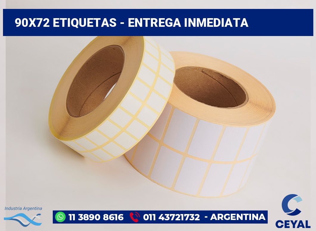 90x72 Etiquetas