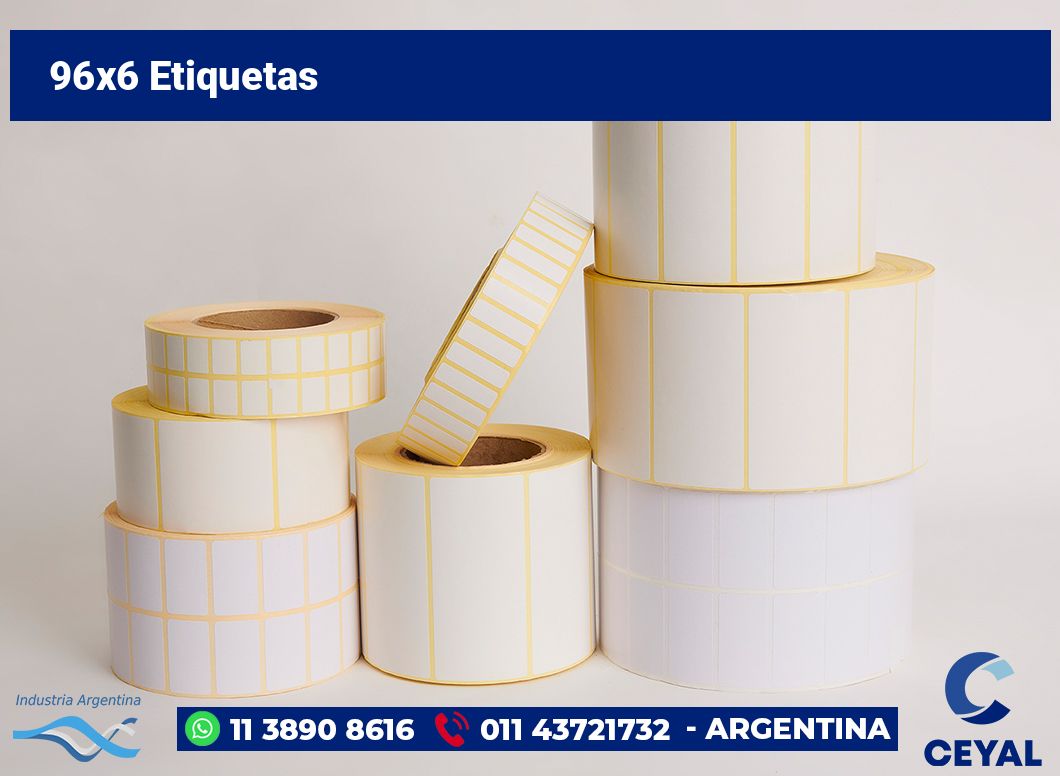 96x6 Etiquetas