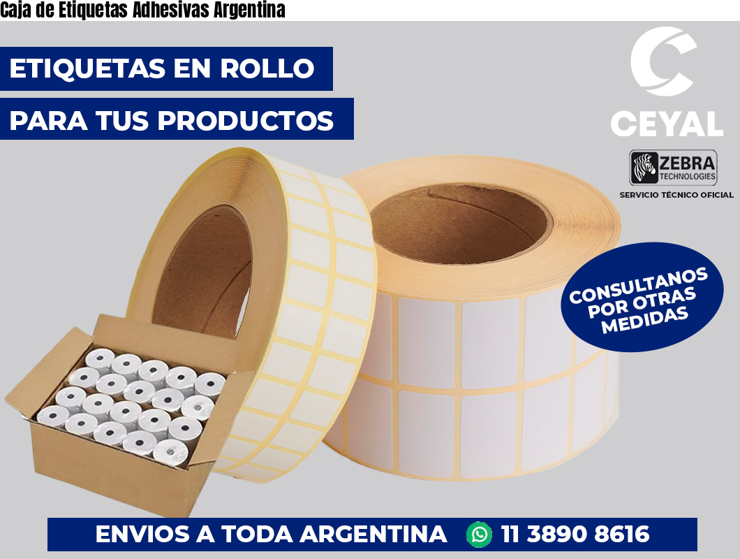Caja de Etiquetas Adhesivas Argentina