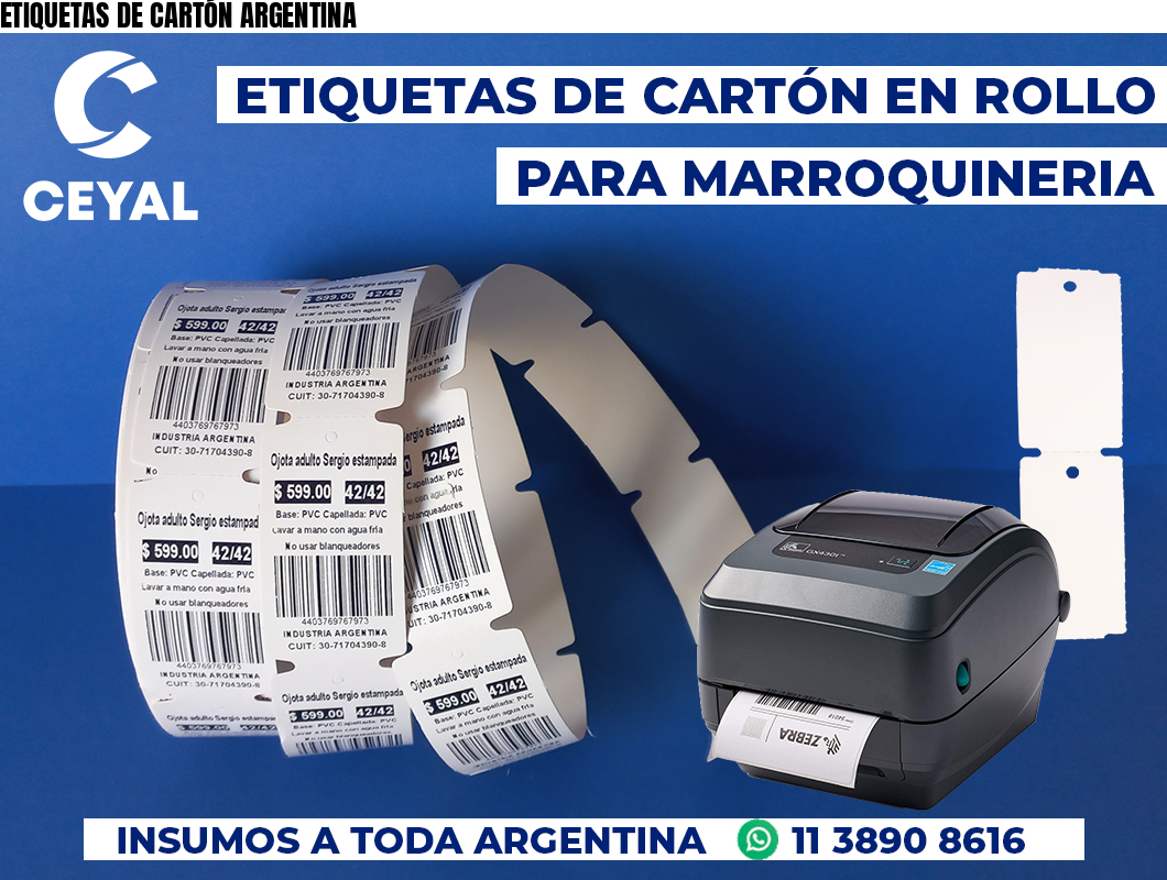 ETIQUETAS DE CARTÓN ARGENTINA