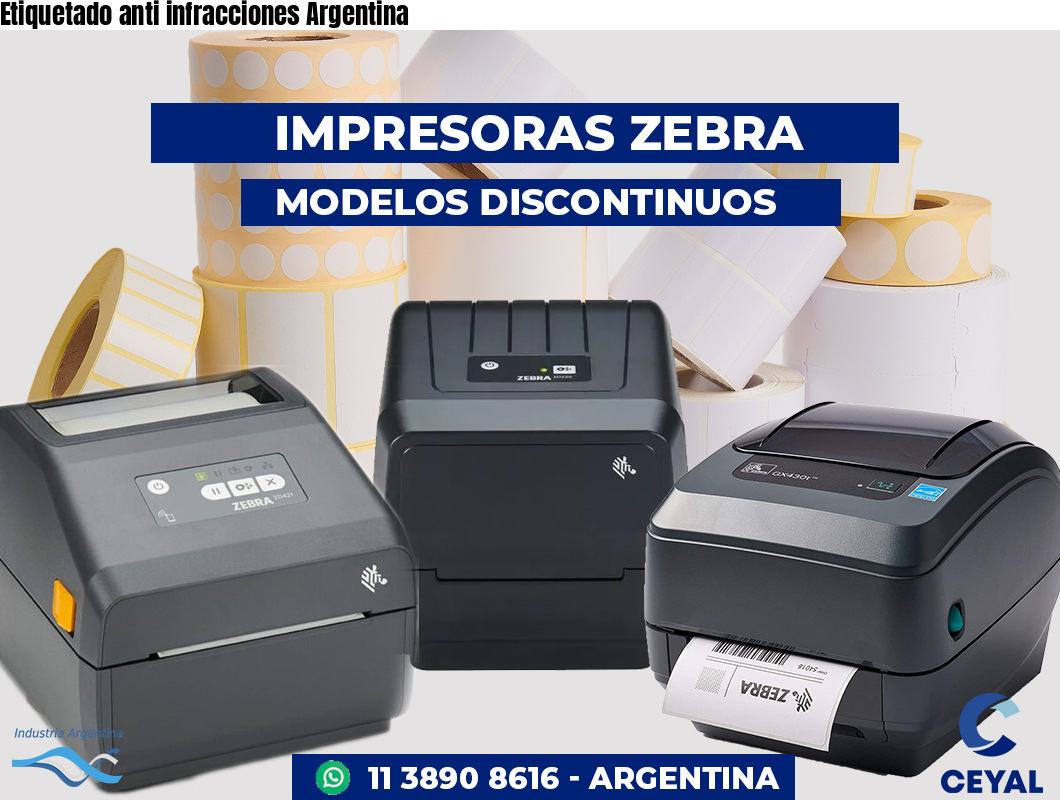 Etiquetado anti infracciones Argentina