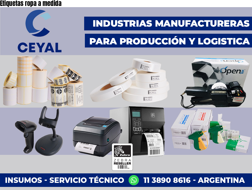 Etiquetas ropa a medida