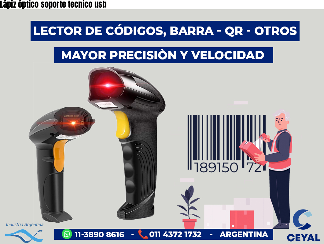 Lápiz óptico soporte tecnico usb