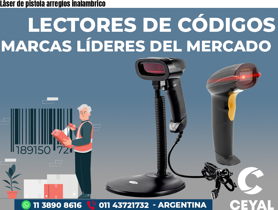 Láser de pistola arreglos inalambrico