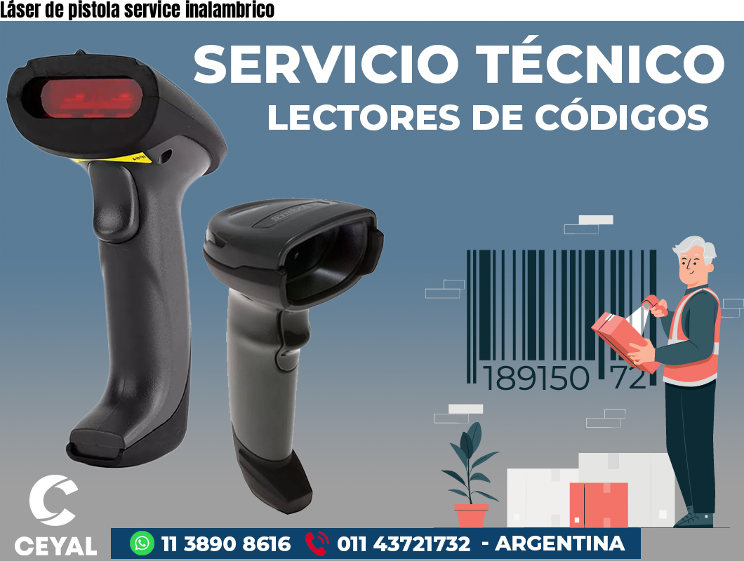 Láser de pistola service inalambrico