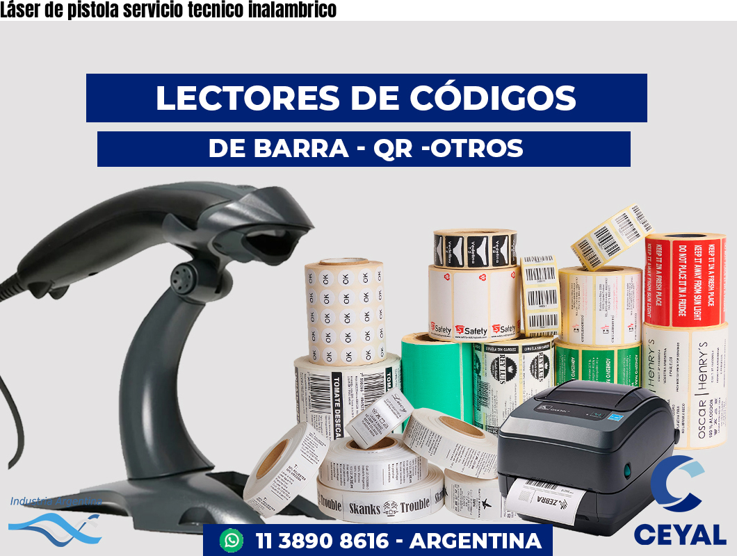Láser de pistola servicio tecnico inalambrico