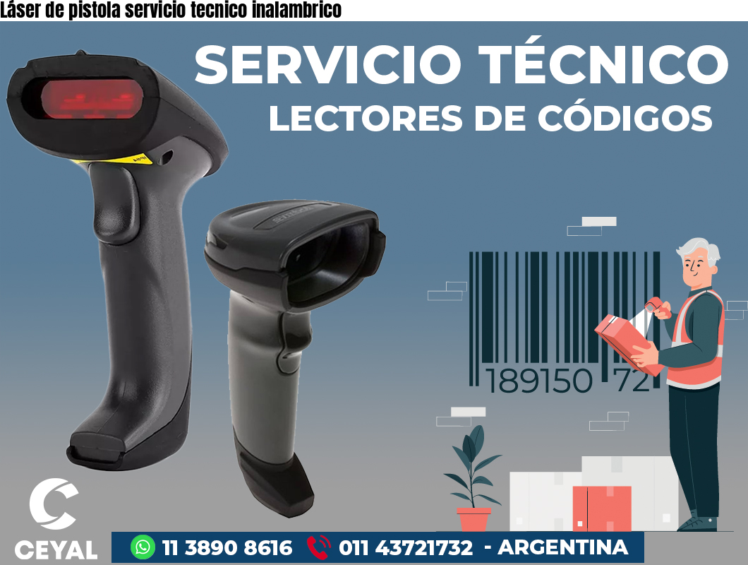 Láser de pistola servicio tecnico inalambrico
