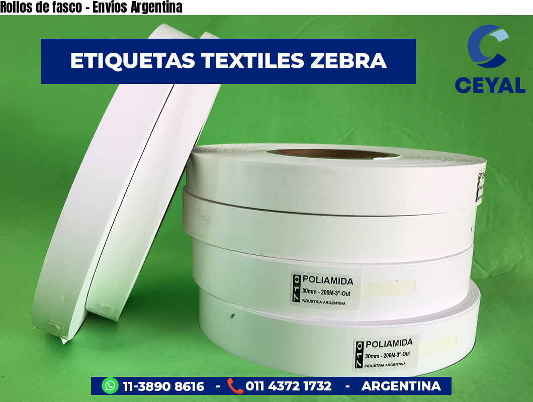 Rollos de fasco - Envíos Argentina