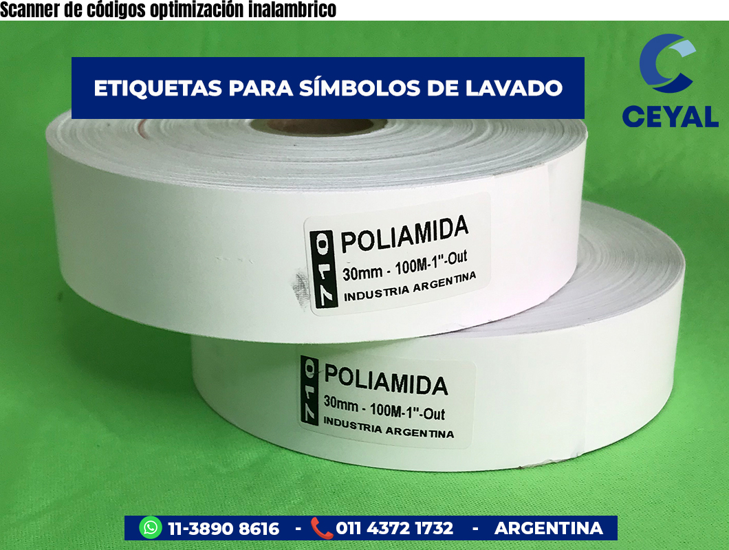 Scanner de códigos optimización inalambrico