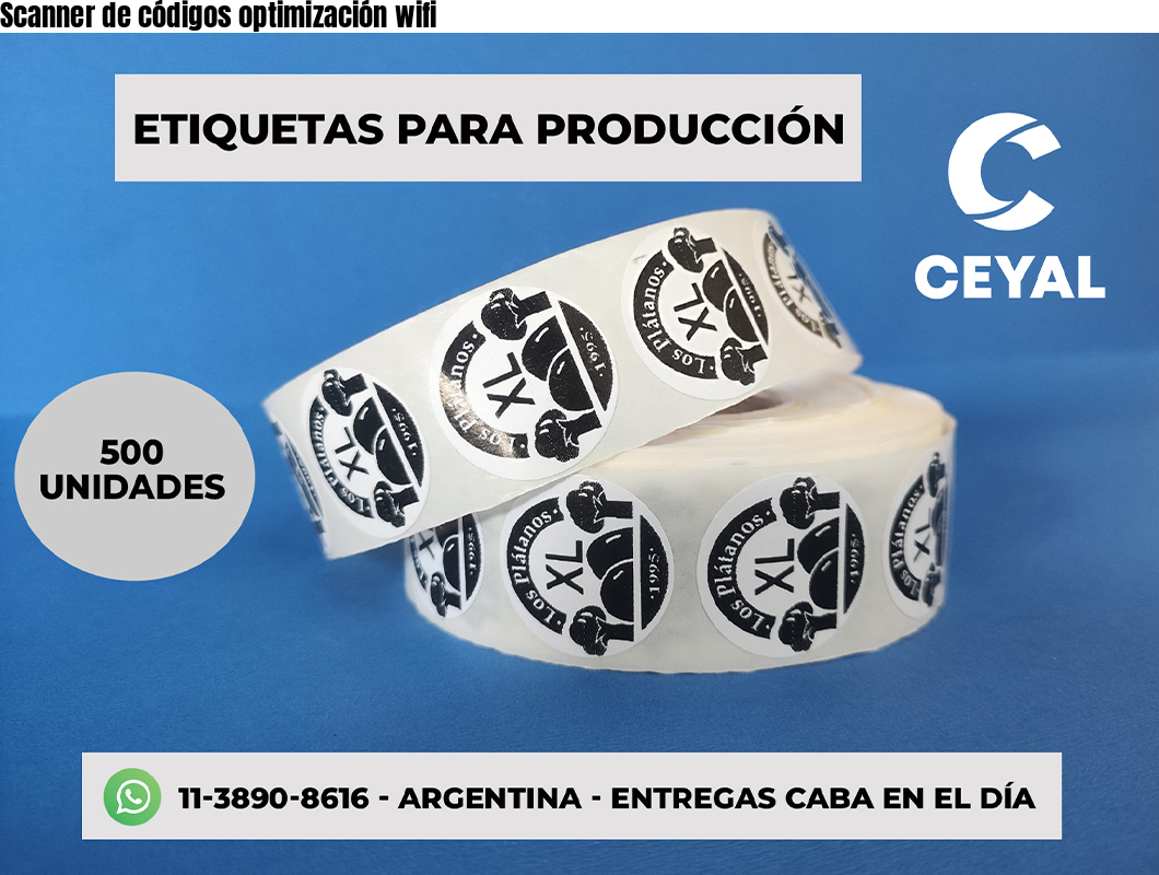 Scanner de códigos optimización wifi
