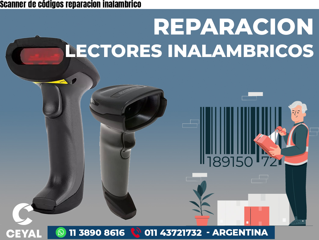Scanner de códigos reparacion inalambrico