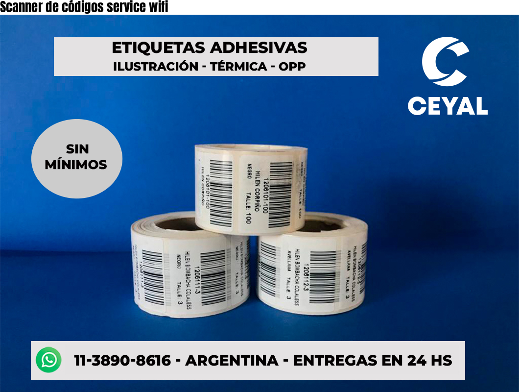 Scanner de códigos service wifi