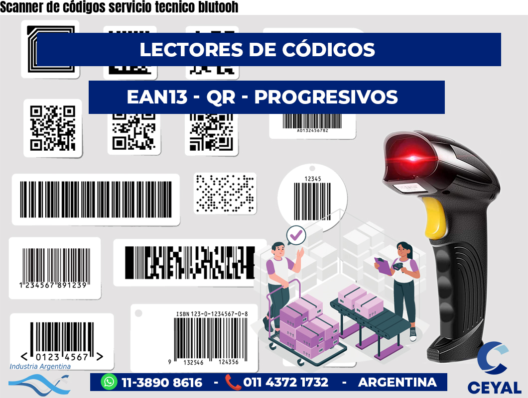 Scanner de códigos servicio tecnico blutooh