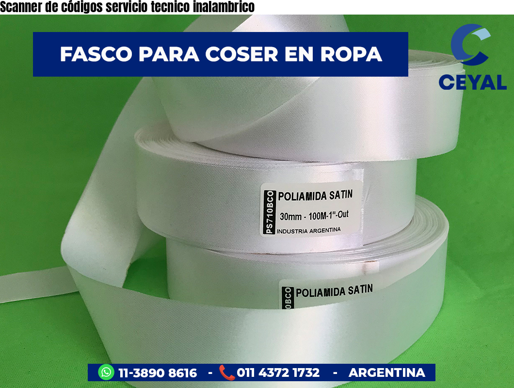 Scanner de códigos servicio tecnico inalambrico