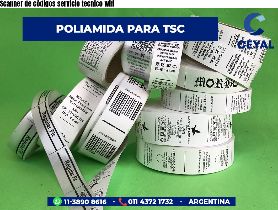 Scanner de códigos servicio tecnico wifi