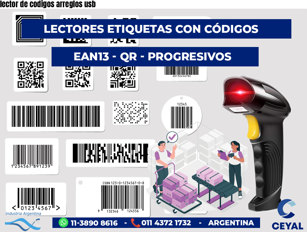 lector de codigos arreglos usb