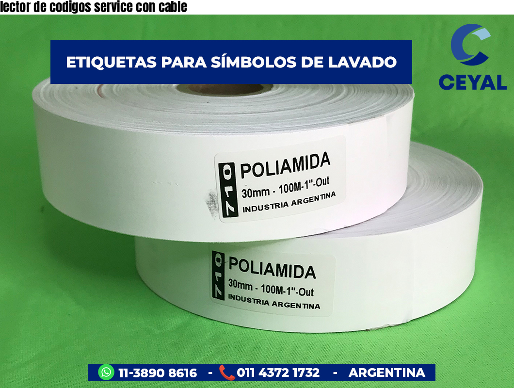 lector de codigos service con cable