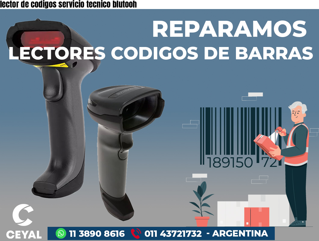 lector de codigos servicio tecnico blutooh