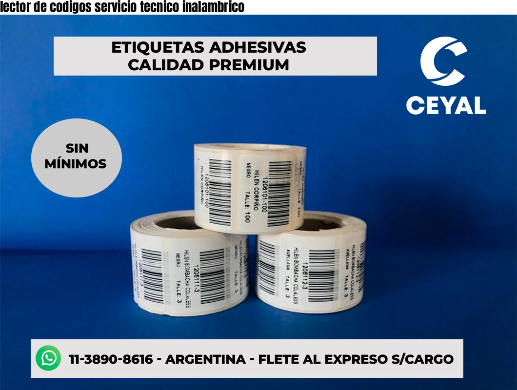 lector de codigos servicio tecnico inalambrico