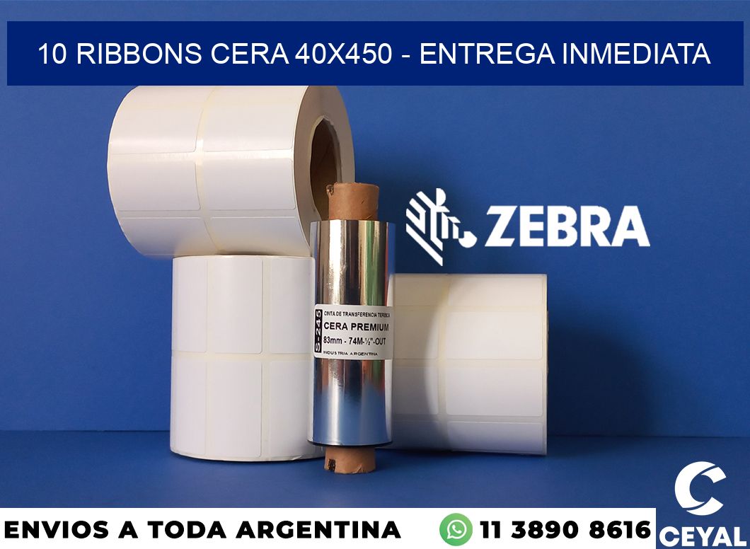 10 Ribbons cera 40x450 - Entrega inmediata