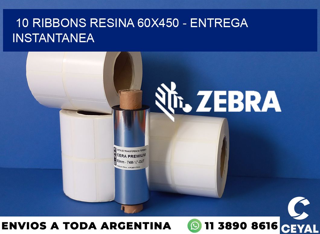10 Ribbons resina 60x450 - entrega instantanea