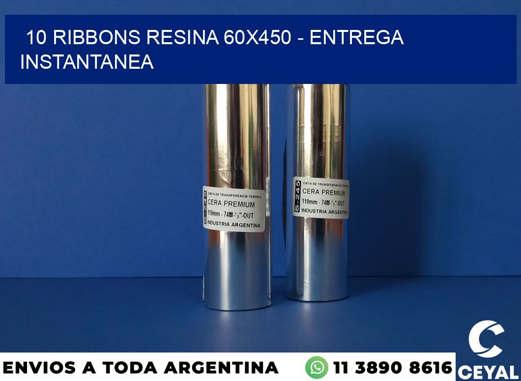10 Ribbons resina 60×450 – entrega instantanea