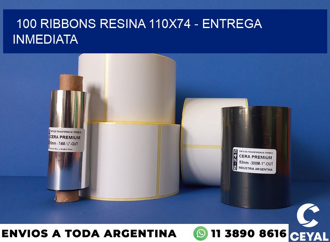 100 Ribbons resina 110×74 – Entrega inmediata