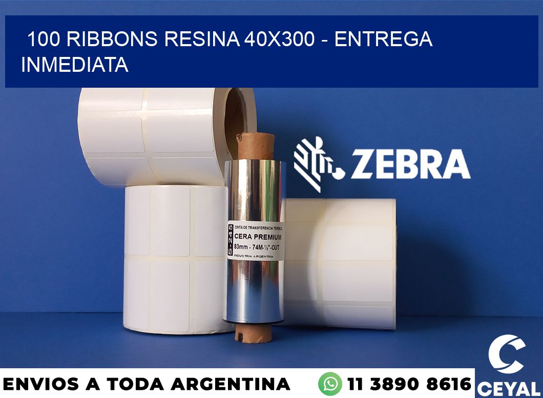 100 Ribbons resina 40x300 - Entrega inmediata