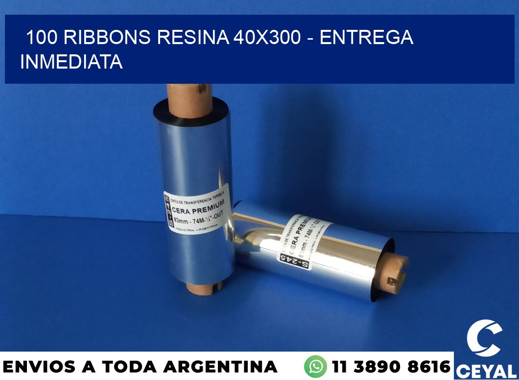 100 Ribbons resina 40×300 – Entrega inmediata