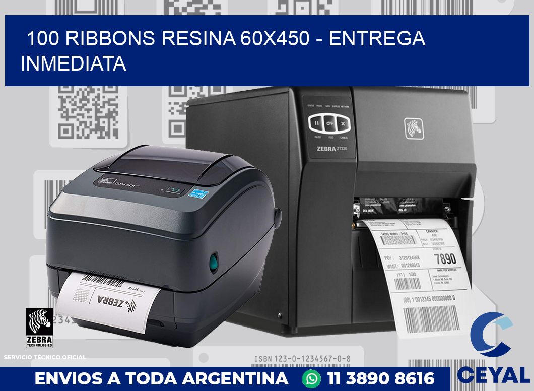 100 Ribbons resina 60x450 - Entrega inmediata