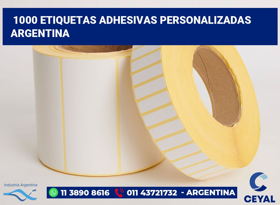 1000 Etiquetas adhesivas personalizadas argentina