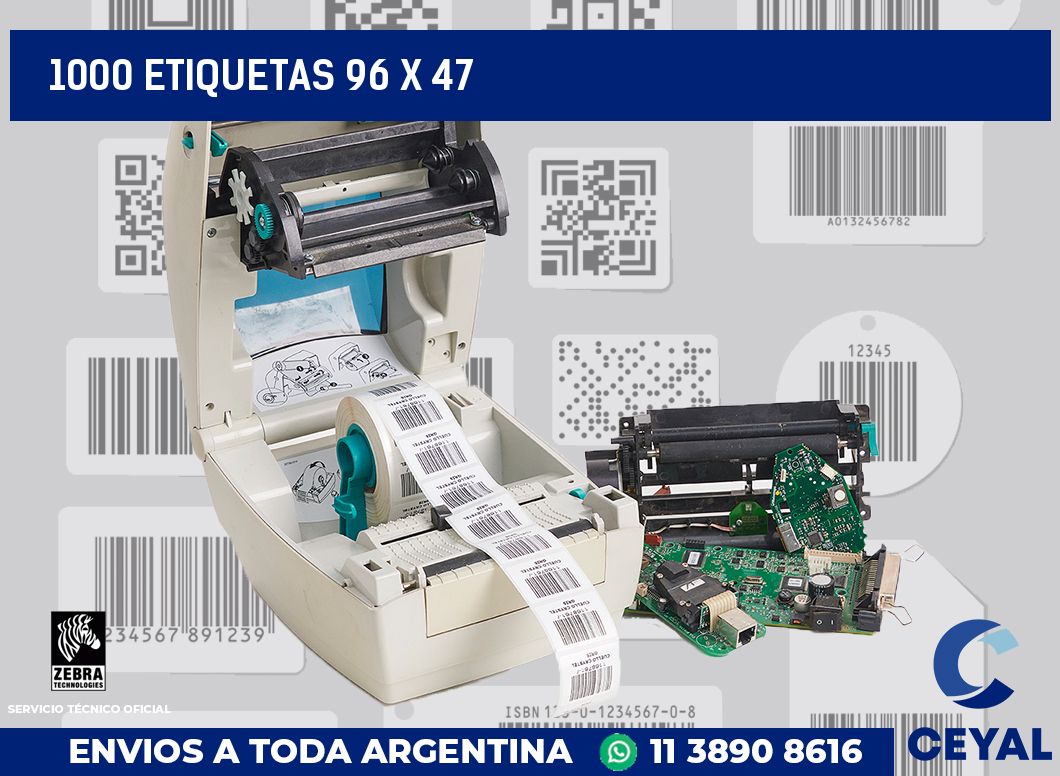 1000 etiquetas 96 x 47