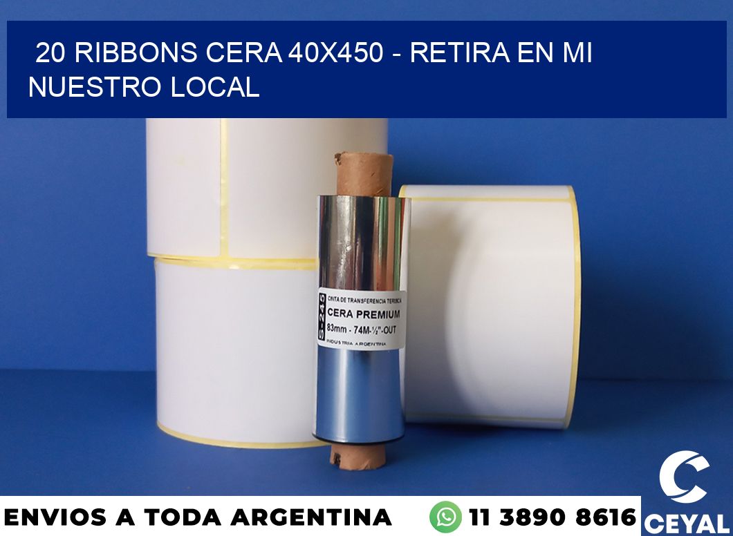 20 Ribbons cera 40×450 – retira en mi nuestro local