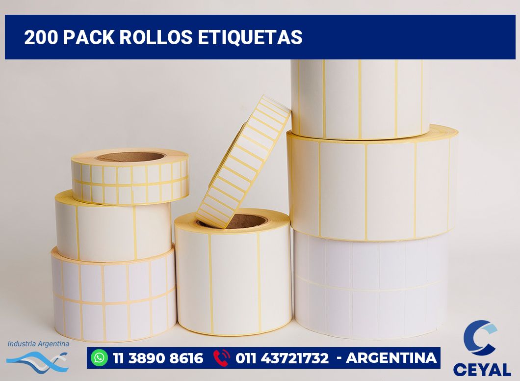 200 Pack rollos etiquetas