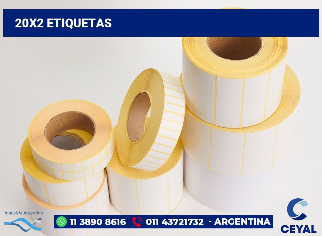 20×2 Etiquetas