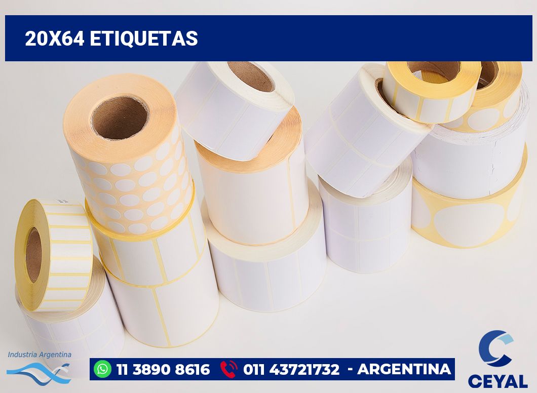 20x64 Etiquetas