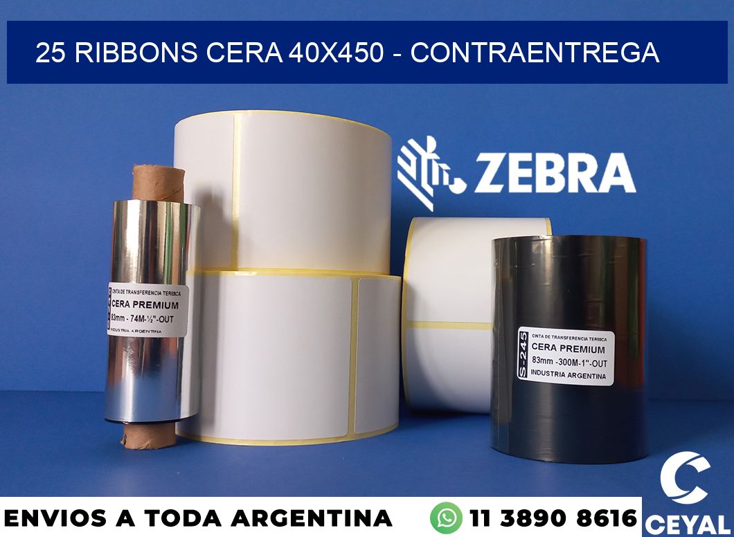 25 Ribbons cera 40x450 - contraentrega