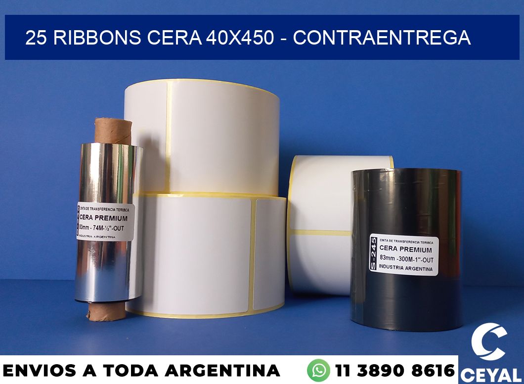 25 Ribbons cera 40×450 – contraentrega
