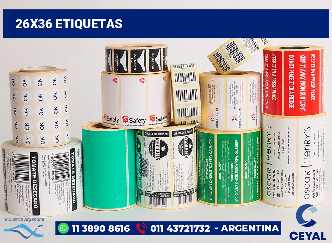 26x36 Etiquetas