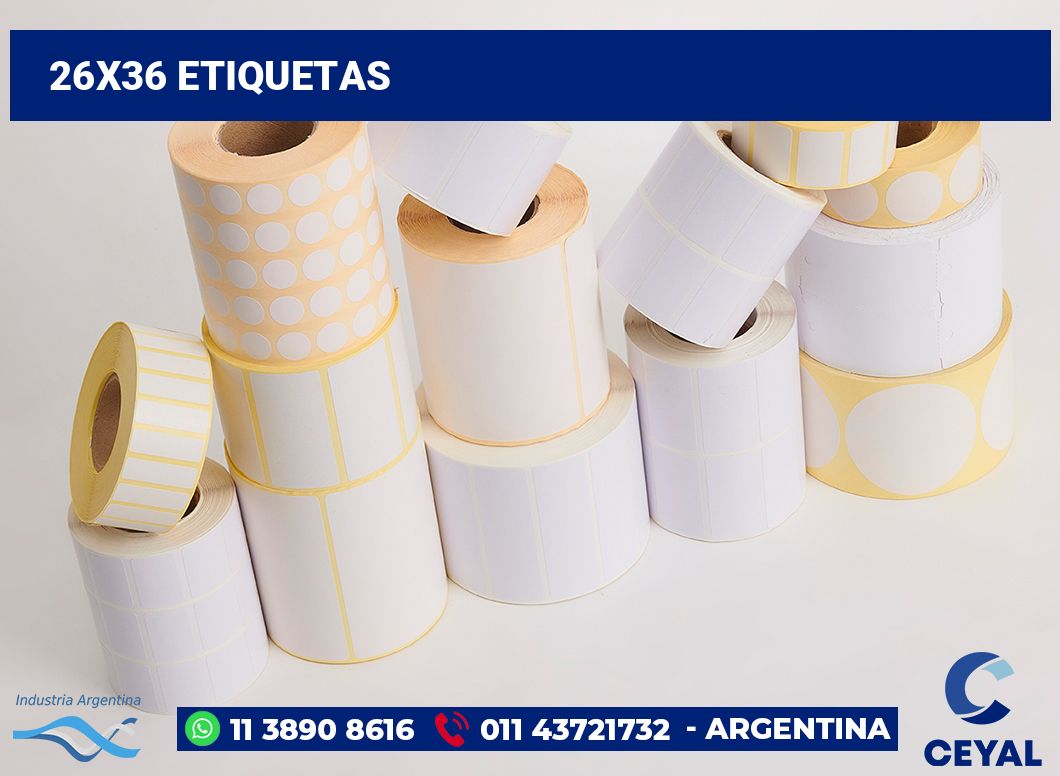 26x36 Etiquetas